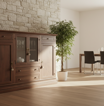 352 credenzone noce massello